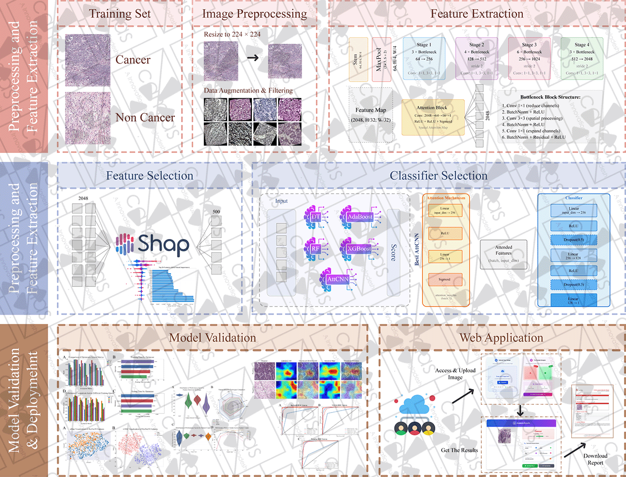 Multi-Stage Deep Learning for Ovarian Cancer Detection Workflow